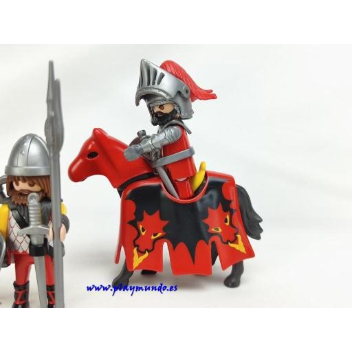PLAYMOBIL  3319 CABALLERO DEL DRAGON Y SOLDADOS (AÑO 2004) [2]