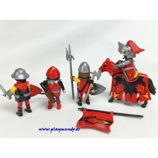 PLAYMOBIL  3319 CABALLERO DEL DRAGON Y SOLDADOS (AÑO 2004) [3]