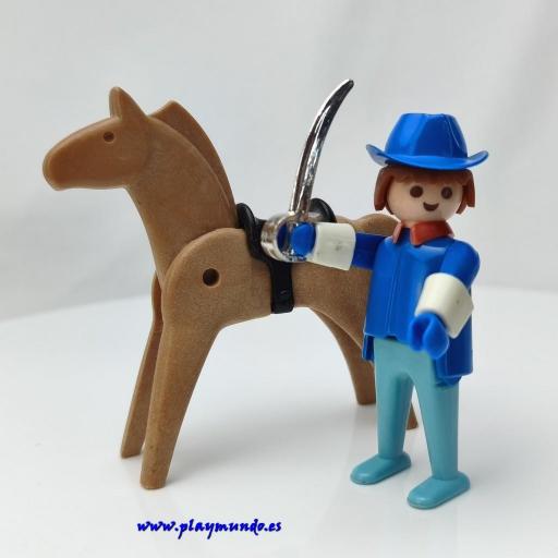 ​​PLAYMOBIL 3353 CAPITAN DE LOS SOLDADOS OESTE WESTERN  (AÑO 1975 - 1980) [2]