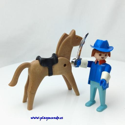 ​​PLAYMOBIL 3353 CAPITAN DE LOS SOLDADOS OESTE WESTERN  (AÑO 1975 - 1980) [1]