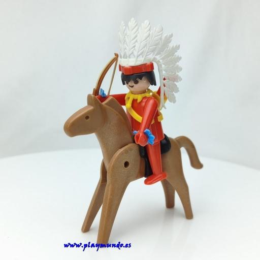 PLAYMOBIL 3351 JEFE INDIO OESTE WESTERN