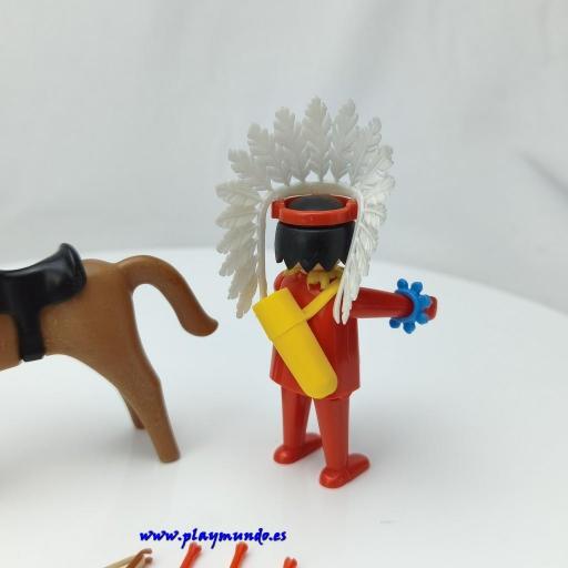 PLAYMOBIL 3351  JEFE INDIO OESTE WESTERN  [2]