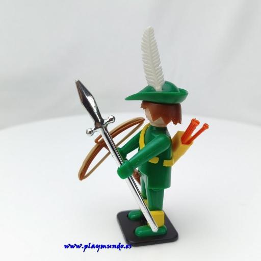 PLAYMOBIL 3337   ARQUERO VERDE MEDIEVAL (año 1976 - 1980) [3]