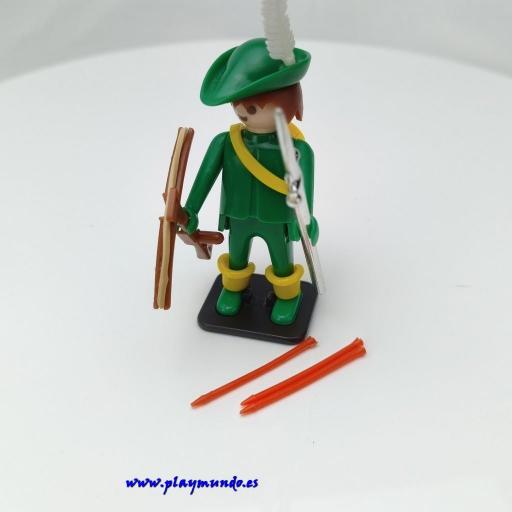 PLAYMOBIL 3337   ARQUERO VERDE MEDIEVAL (año 1976 - 1980) [4]