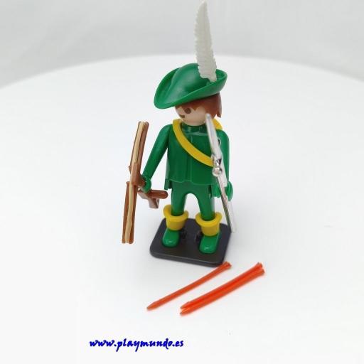 PLAYMOBIL 3337   ARQUERO VERDE MEDIEVAL (año 1976 - 1980) [2]