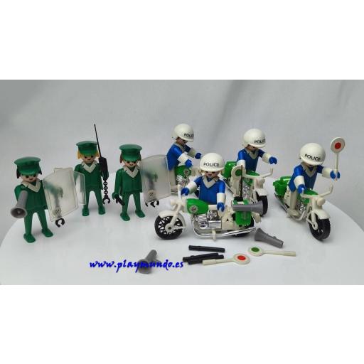 PLAYMOBIL 3401 SET DE POLICIAS (VERSION 2, AÑO 1978 - 1981) [0]