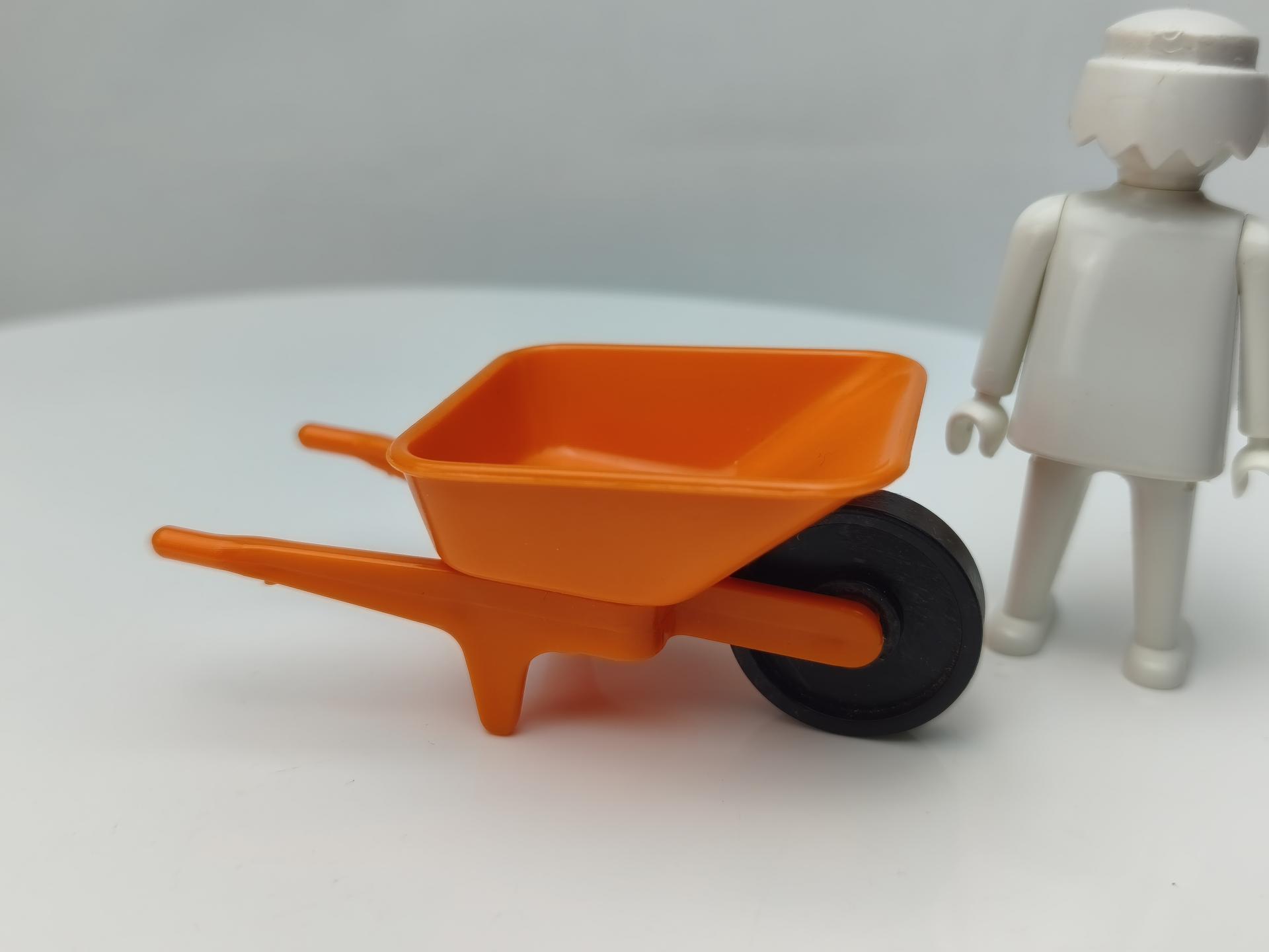 PLAYMOBIL CARRETILLA NARANJA PRIMERA EPOCA