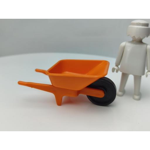 PLAYMOBIL CARRETILLA NARANJA PRIMERA EPOCA [0]