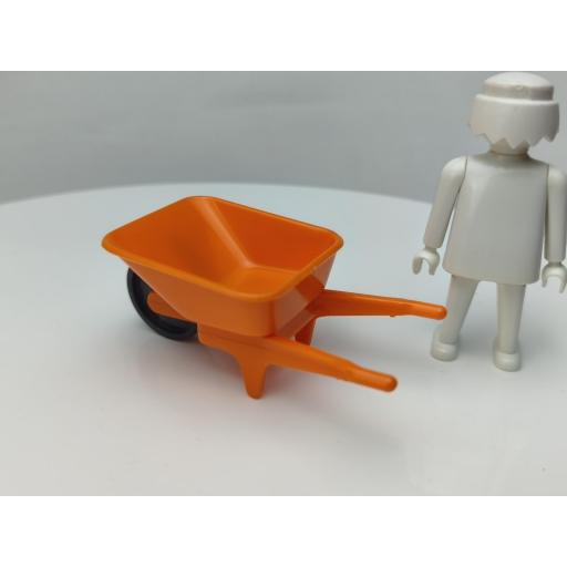 PLAYMOBIL CARRETILLA NARANJA PRIMERA EPOCA [1]