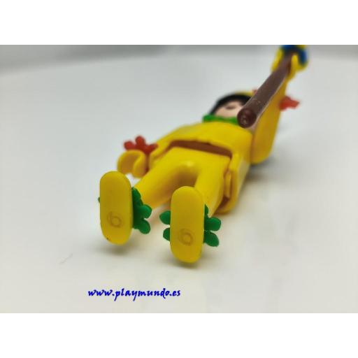 PLAYMOBIL MUÑECO CLICK  INDIO 3128 ( PIES PLANOS MARCADO SOLO  b) AMARILLO (AÑO 1974) a1 [2]