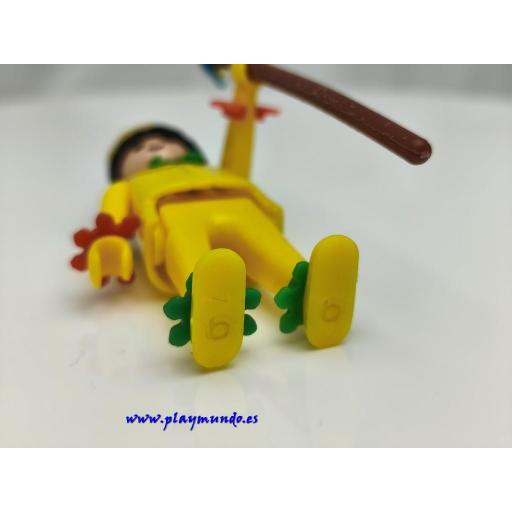 PLAYMOBIL MUÑECO CLICK  INDIO 3128 ( PIES PLANOS MARCADO SOLO  b) AMARILLO (AÑO 1974) a2 [2]