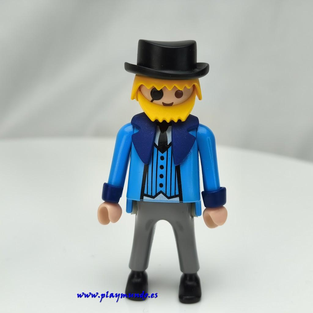 PLAYMOBIL PERSONAJE VICTORIANO CHAQUETA AZUL DE LA REF 5344