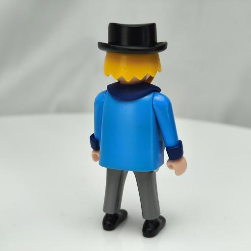 PLAYMOBIL PERSONAJE VICTORIANO CHAQUETA AZUL DE LA REF 5344  [1]