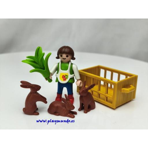 PLAYMOBIL 4529 SPECIAL NIÑA CON CONEJOS (AÑO 1996 - 2001) [1]