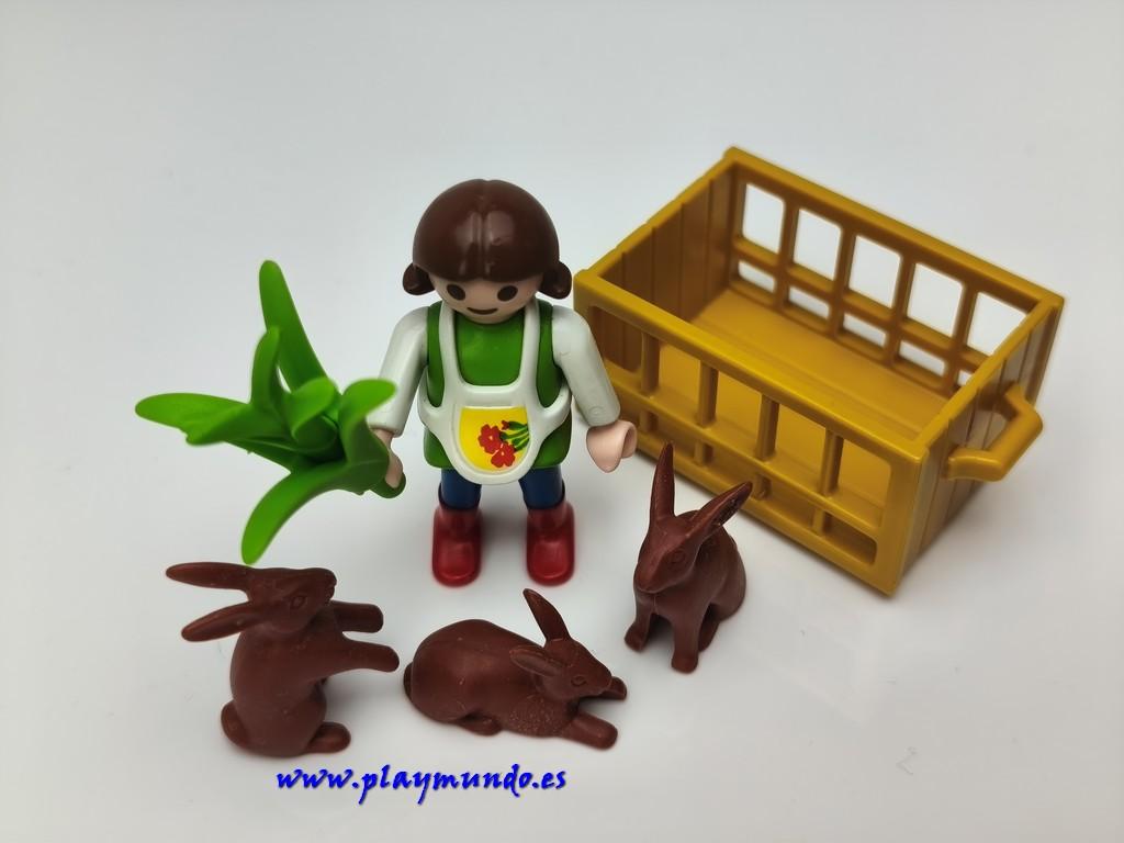 PLAYMOBIL 4529 SPECIAL NIÑA CON CONEJOS (AÑO 1996 - 2001)