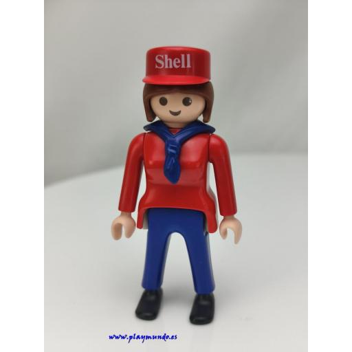 PLAYMOBIL MUJER SHELL MUÑECO CLICK MOD276