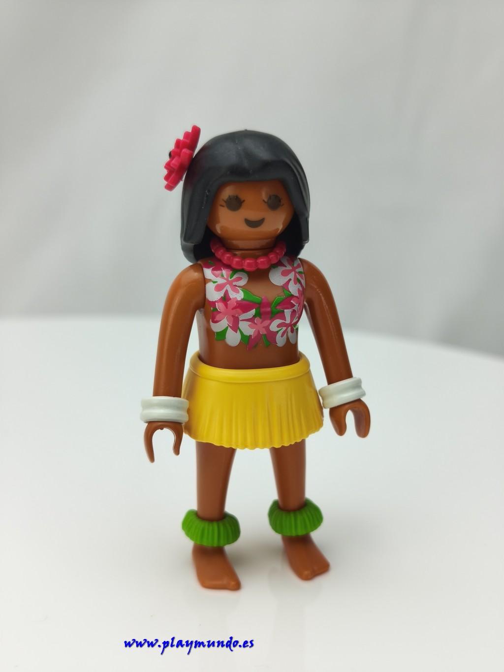 PLAYMOBIL MUJER MUÑECO HAWAIANA LICK MOD312