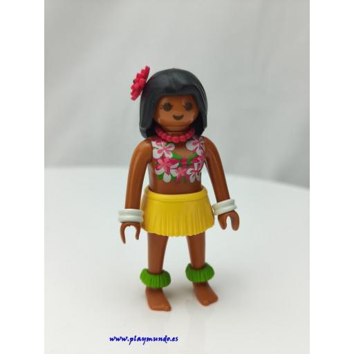 PLAYMOBIL MUJER MUÑECO HAWAIANA LICK MOD312 [0]