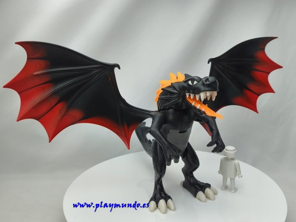 PLAYMOBIL DRAGON NEGRO GRANDE mod03