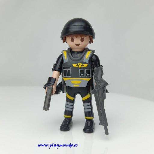 PLAYMOBIL MUÑECO CLICK POLICIA  AGENTE ESPECIAL MOD719 [0]