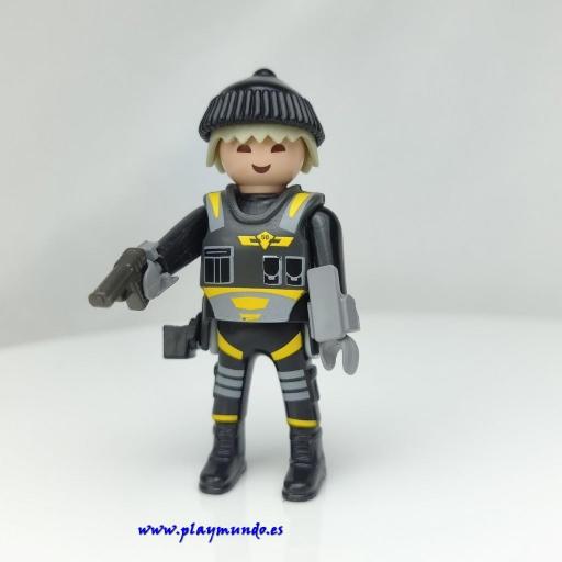 PLAYMOBIL MUÑECO CLICK POLICIA  AGENTE ESPECIAL MOD720 [0]