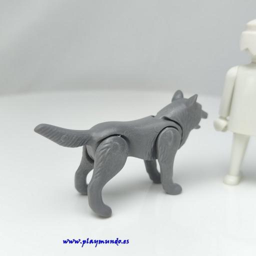 PLAYMOBIL LOBO GRIS PERRO ANIMALES  mod0043 [1]