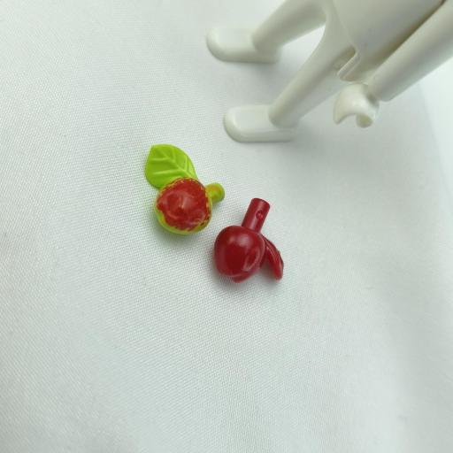 PLAYMOBIL 2 MANZANAS COMIDA  FRUTAS ALIMENTACION  mod02