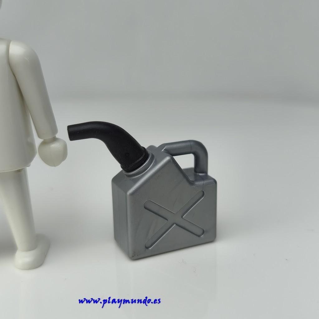 PLAYMOBIL GARRAFA GRIS GASOLINA ACEITE AUTOMOVIL COCHE MOD023