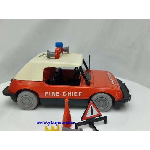 PLAYMOBIL 3216 COCHE DE BOMBEROS - FIRE CHIEF (AÑO 1977 - 1980) [1]