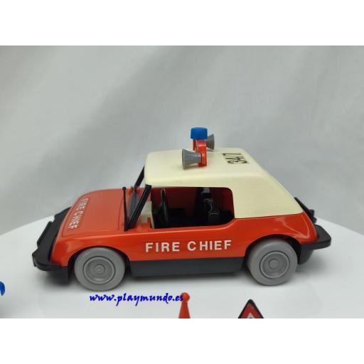 PLAYMOBIL 3216 COCHE DE BOMBEROS - FIRE CHIEF (AÑO 1977 - 1980) [3]