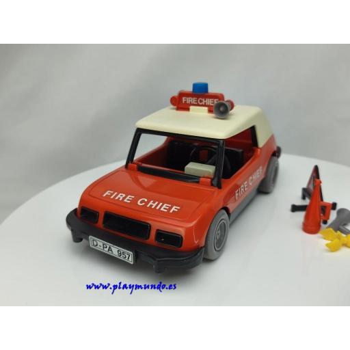 PLAYMOBIL 3216 COCHE DE BOMBEROS - FIRE CHIEF (AÑO 1977 - 1980) [5]