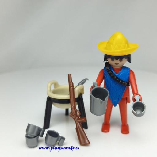 PLAYMOBIL 3344 MEXICANO BANDIDO CON CALDERO (AÑO 1976)
