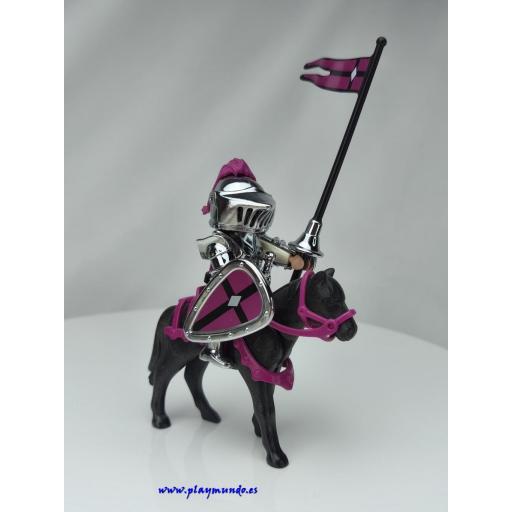 PLAYMOBIL 4434 CABALLERO PLATEADO (AÑO 2005-2007) [0]