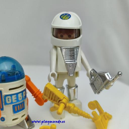 PLAYMOBIL 3591 ROBOT Y ASTRONAUTA PLAYMOSPACE (AÑO 1981)  [3]