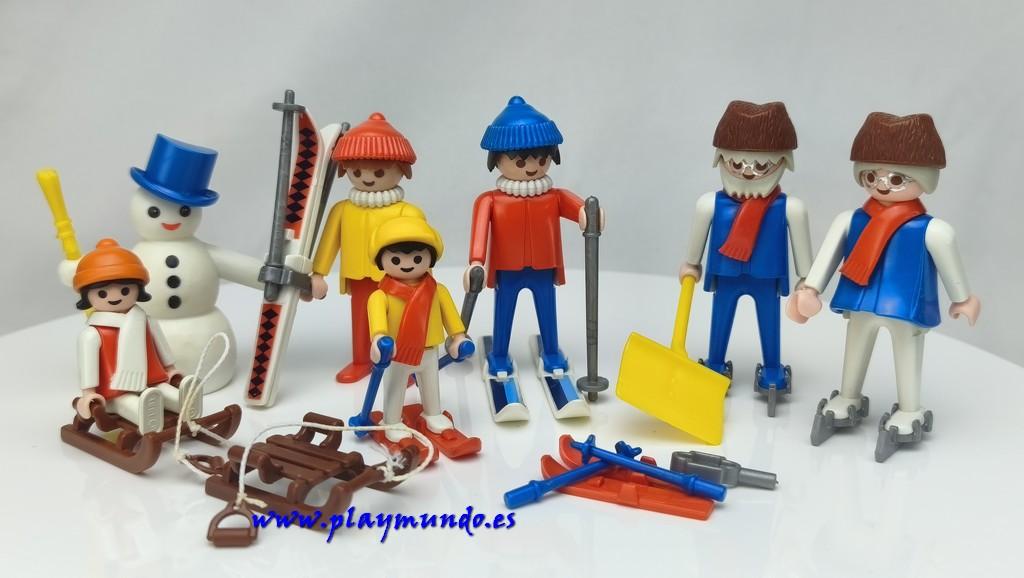 PLAYMOBIL 3467 JUEGOS DE NIEVE EN FAMILIA (AÑO 1984 - 1992)
