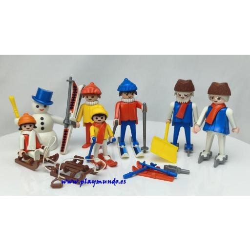 PLAYMOBIL 3467 JUEGOS DE NIEVE EN FAMILIA (AÑO 1984 - 1992) [0]