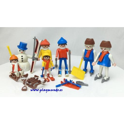 PLAYMOBIL 3467 JUEGOS DE NIEVE EN FAMILIA (AÑO 1984 - 1992) [3]