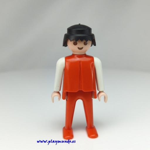 PLAYMOBIL  MUÑECO CLICK ROJO BLANCO MORENO [0]