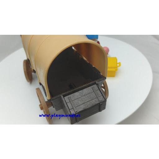​PLAYMOBIL 3278 CARRETA OESTE WESTERN GRANJEROS (V-2-3 AÑO 1988 - 1993) [5]