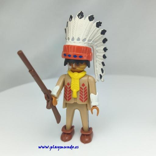 PLAYMOBIL 3395  JEFE INDIO OESTE WESTERN (AÑO  1992) [0]