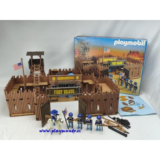 PLAYMOBIL 3773 FORT BRAVO OESTE WESTERN (VERSION 1 AÑO 1988 - 1992)