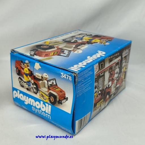 PLAYMOBIL 3478 JEEP CON REMOLQUE MOTOS DE CARRERAS  (AÑO 1984) [6]
