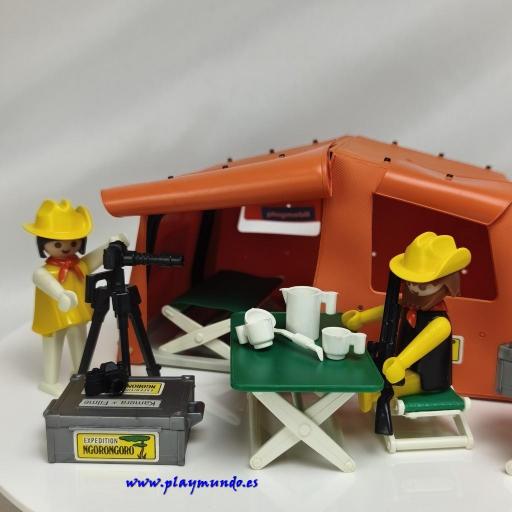 PLAYMOBIL 3413 TIENDA EXPEDICION FOTOGRAFICA NGORONGORO (AÑO 1980 - 1985)  [1]
