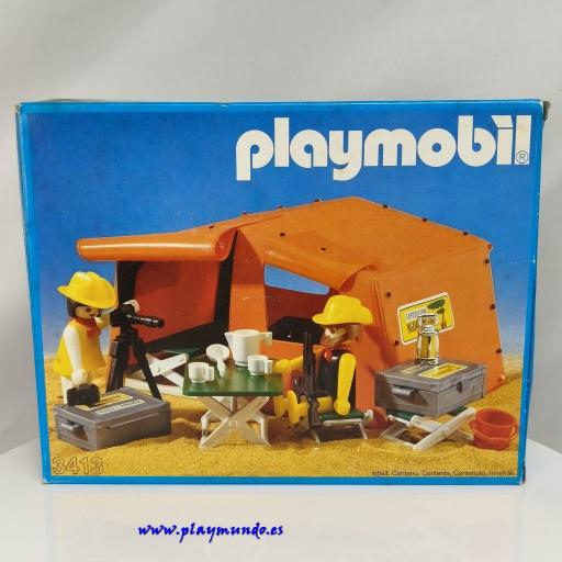 PLAYMOBIL 3413 TIENDA EXPEDICION FOTOGRAFICA NGORONGORO (AÑO 1980 - 1985)  [5]