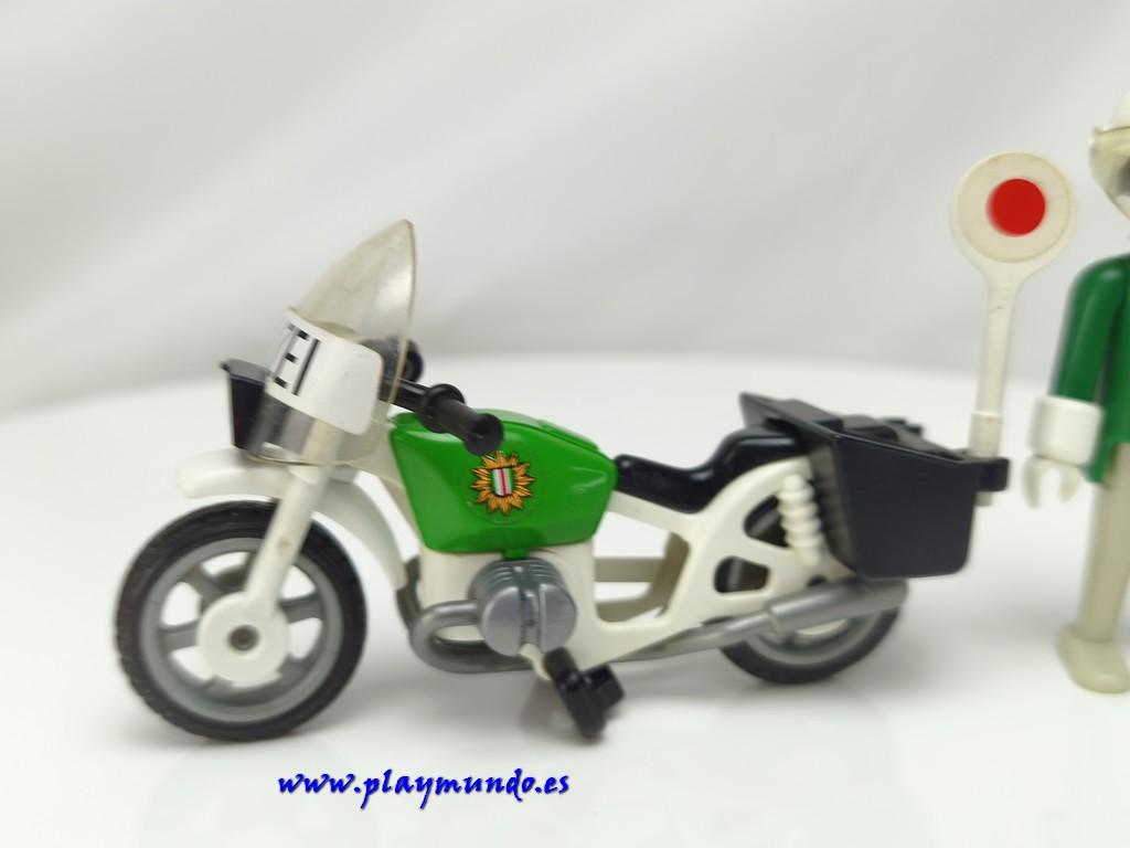 PLAYMOBIL 3564 POLICIA CON MOTO POLIZEI (VERSION 1 ALEMANA , AÑO 1982 - 1988)