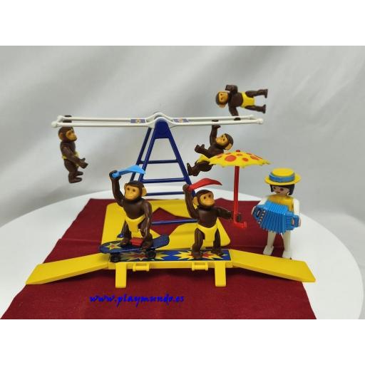 PLAYMOBIL 3726 CHIMPANCES TRAPECISTAS (AÑO 1991 -1995)