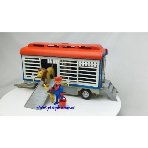 PLAYMOBIL 3514 REMOLQUE DEL CIRCO CON LEON Y DOMADOR (AÑO 1979 - 1984) [0]
