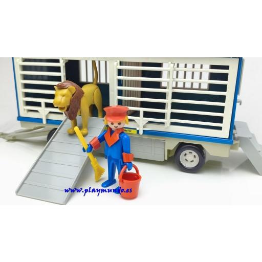 PLAYMOBIL 3514 REMOLQUE DEL CIRCO CON LEON Y DOMADOR (AÑO 1979 - 1984) [6]