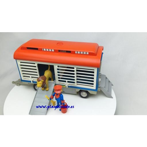 PLAYMOBIL 3514 REMOLQUE DEL CIRCO CON LEON Y DOMADOR (AÑO 1979 - 1984) [5]