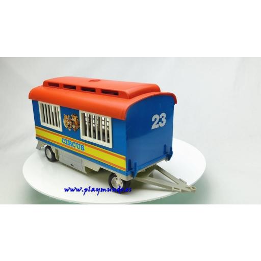 PLAYMOBIL 3514 REMOLQUE DEL CIRCO CON LEON Y DOMADOR (AÑO 1979 - 1984) [4]